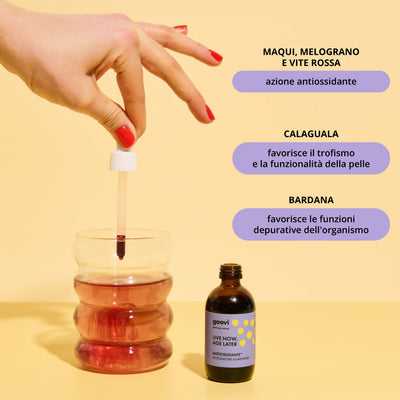 Goovi integratore antiossidante Live Now Age Later 50 ml