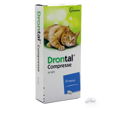 Drontal 24 Compresse 230 mg + 20 mg - Per Gatti