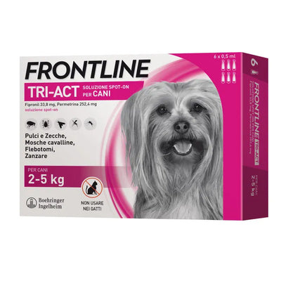 Frontline Tri-Act Soluzione Spot-On Cani 2-5 Kg 6pipette x0,5ml