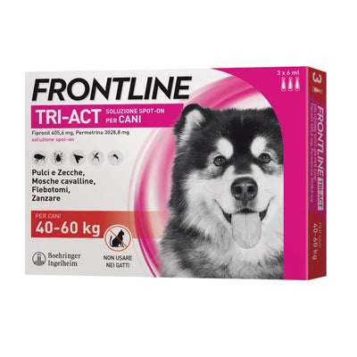 Frontline Tri-Act Soluzione Spot-On Cani 40-60kg 3x6ml