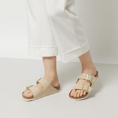 Birkenstock Arizona Sand Birko Flor Patent N.38 Narrow Fit ( Calzata Stretta)