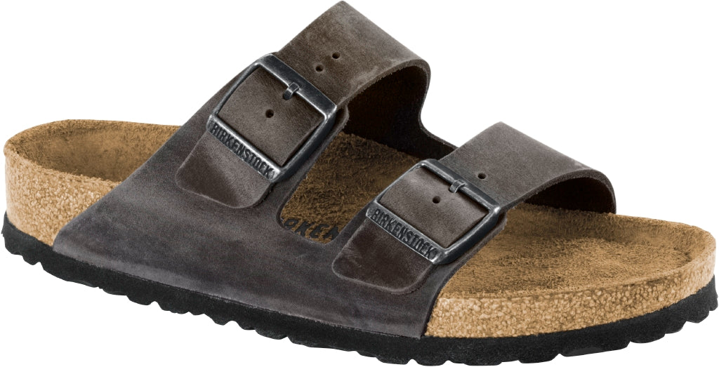 Birkenstock Arizona iron, Oiled Leather N.42 Narrow Fit (Calzata stretta)