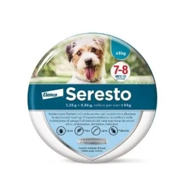 SERESTO 1,25 G + 0,56 G, COLLARE PER CANI sotto gli 8 KG