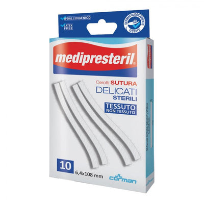 Medipresteril Cerotti per Sutura 6,4x108mm Tnt