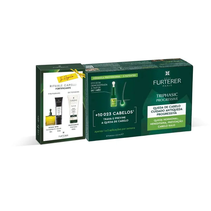 René Furterer Triphasic Progressive 8 Fiale + Kit Campioni