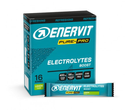 Enervit Pure Pro Electrolytes Boost - Limone - Astuccio da 16 buste