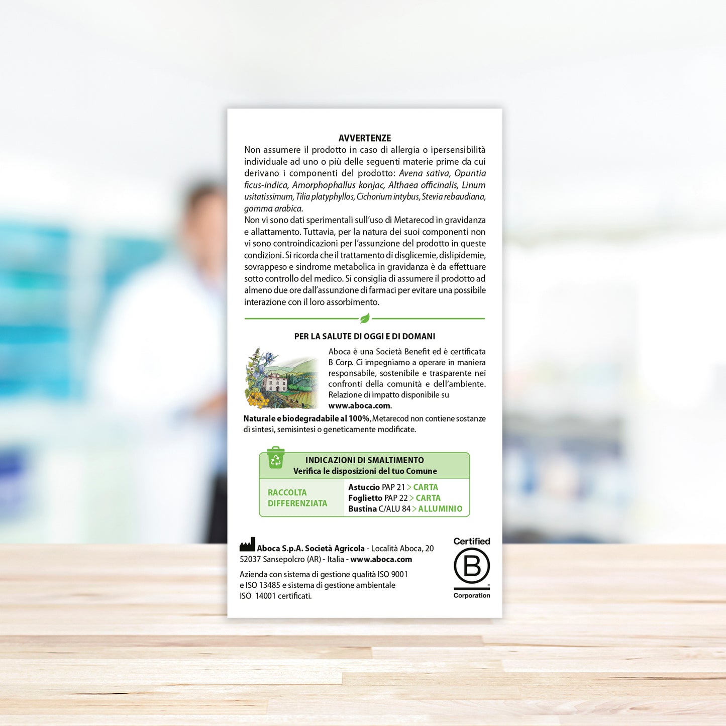 Aboca Metarecod 40 Bustine Granulari Gusto Arancia e Pesca