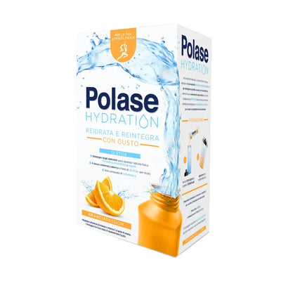 Polase Hydration Integratore Alimentare Magnesio/Potassio Sali Minerali Vitamina C Arancia 12 Stick