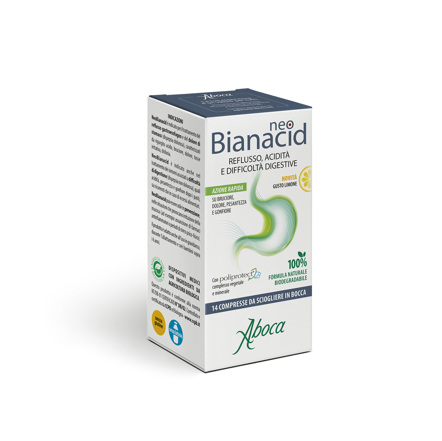Aboca NEOBIANACID 14 compresse gusto limone Masticabili