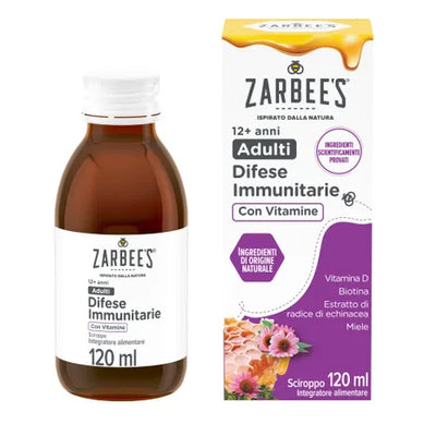 Zarbee's Difese Immunitarie Sciroppo per Adulti Con Vitamina D 120 ml