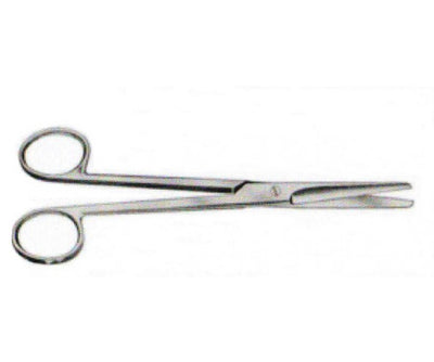 Forbice Retta Punte Smusse In Acciaio Per Chirurgia 11,5cm Monouso