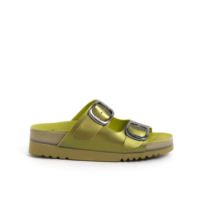 Vally Mules Synthetic Iridescent Green N. 37