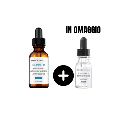 Skinceuticals Phloretin CF Siero Antiossidante per Pelli Iperpigmentate con 10% di Vitamina C Pura 30ml +OMAGGIO SIERO HYDRATING B5 15ml