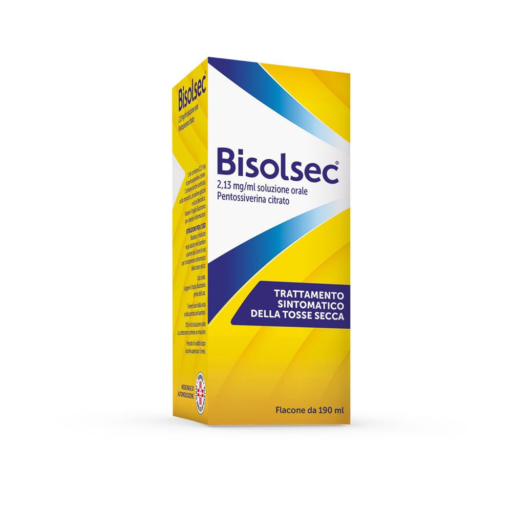 Bisolsec 2,13 mg/ml soluzione orale 190 ml 2,13 mg/ml flacone