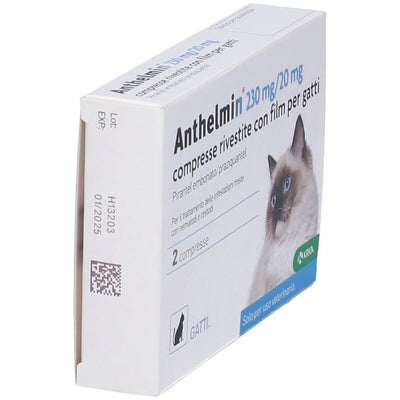 Anthelmin 230 Mg/20 Mg Compresse Rivestite Con Film Per Gatti