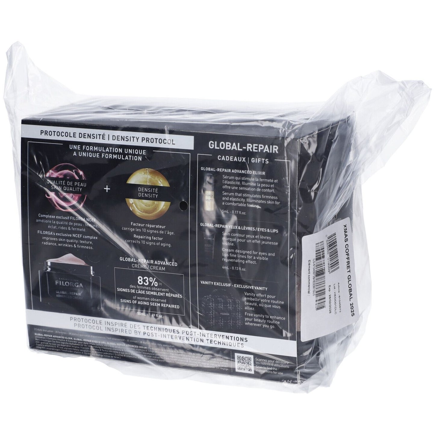 FILORGA XMAS Cofanetto GLOBAL REPAIR 2025 1 GLOBAL REPAIR ADVANCED CREAM 50 ML + 1 GLOBAL REPAIR ADVANCED ELIXIR 5 ML + 1GLOBAL REPAIR EYES & LIPS 4 ML