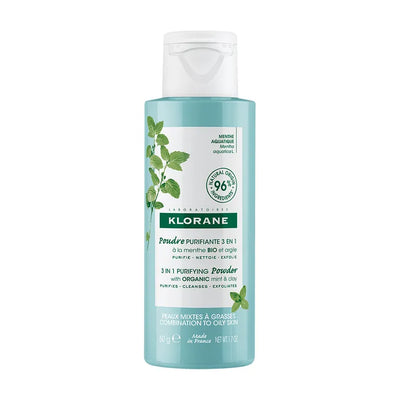KLORANE Polvere Purificante 3 in 1 alla Menta BIO e all'Argilla 50g