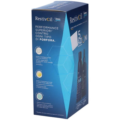 Restivoil Derma Expert Sistema Antiforfora 5 in 1 Shampoo + Siero