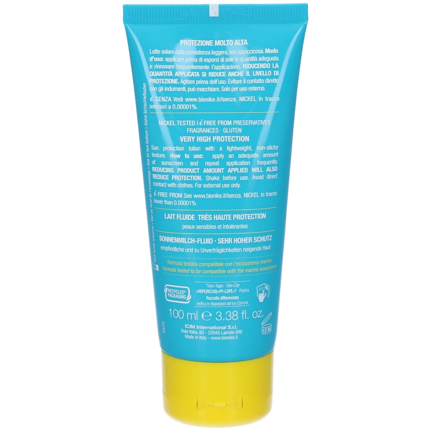 BioNike Defence Sun Latte Fluido Protezione Molto Alta SPF50+