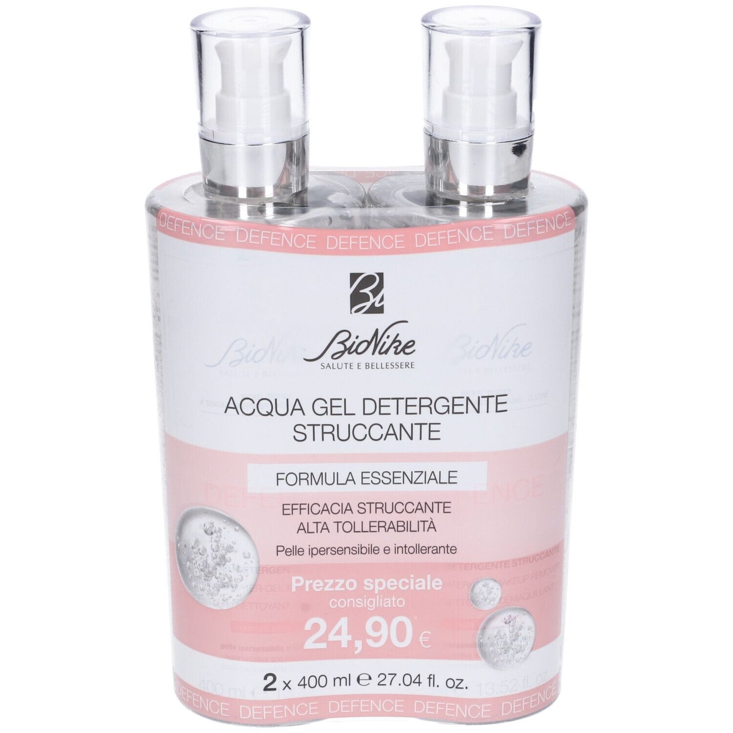 BioNike Acqua Gel Detergente Struccante Bi-pack