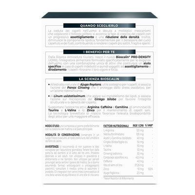 Bioscalin Pro Density 30 Compresse trattamento 1 mese