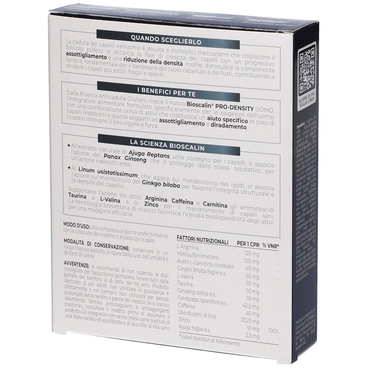 Bioscalin Pro Density Compresse 2 Mesi Trattamento 60 compresse