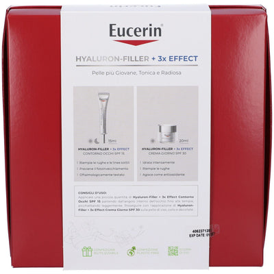 Eucerin Set Hyaluron-Filler Crema Giorno SPF30 + Contorno Occhi SPF15