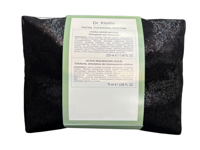 DR KLEEIN Cofanetto FACIAL CLEANSING ROUTINE 1 DETERGENTE VISO 220 ML+ 1 ESFOLIANTE VISO 75 ML