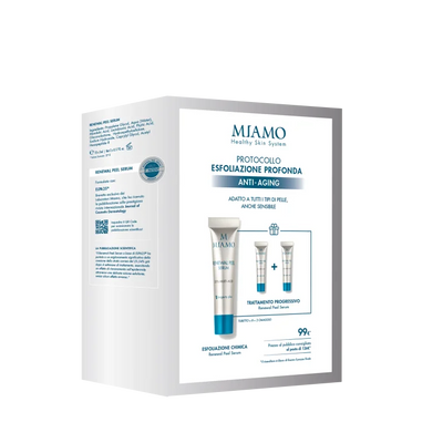 Miamo Cofanetto Protocollo Antirughe ESFOLIANTE ANTI AGING 1 RENEWAL PEEL 8TUBI DA 5 ML + 2 RENEWAL PEEL 5 ML OMAGGIO