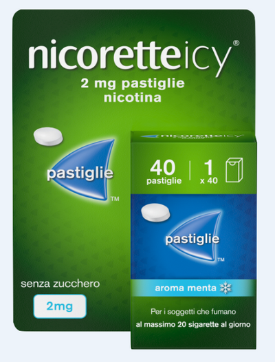 NICORETTEICY*40 pastiglie 2 mg