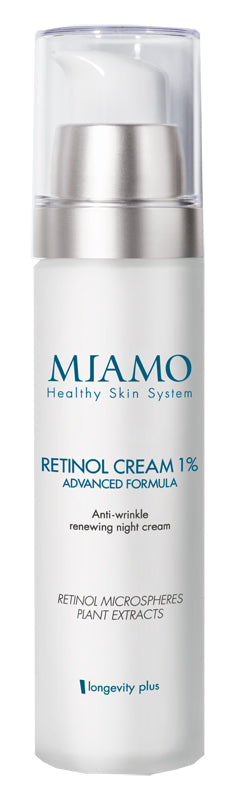Miamo Longevity Plus Retinol Cream 1% Crema Rigenerante Notte Antirughe 50 ml formula avanzata