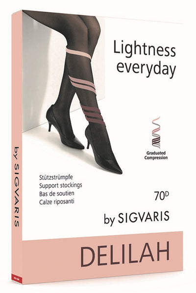 SIGVARIS DELILAH 70 DENARI MESH COLLANT NERO 2