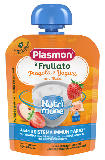PLASMON NUTRI-MUNE FRAGOLA/YOGURT CON MELA 85 G