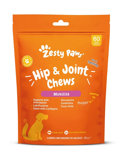 ZESTY PAWS HIP & JOINT 60 CHEWS TURKEY