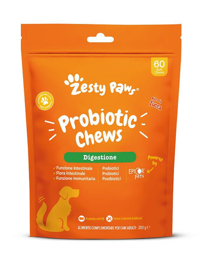 ZESTY PAWS PROBIOTIC 60 CHEWS PUMPKIN
