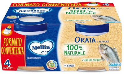 MELLIN OMOGENEIZZATO ORATA 4X80 G