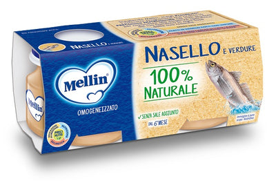 MELLIN OMOGENEIZZATO NASELLO 4X80 G