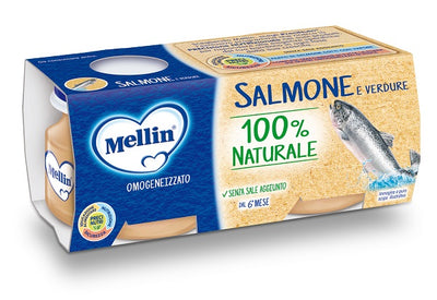 MELLIN OMOGENEIZZATO DI SALMONE E VERDURE 4 X 80 G