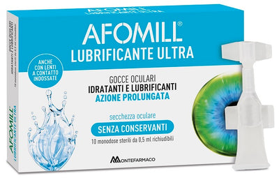 AFOMILL LUBRIFICANTE ULTRA GOCCE OCULARI 10 FLACONCINI 0,5 ML