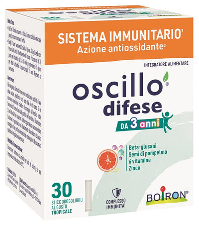 OSCILLO DIFESE 3+ 30 STICK OROSOLUBILI