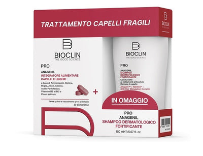 BIOCLIN PRO ANAGENIL 30 COMPRESSE + SHAMPOO FORTIFICANTE 150ML PROMO