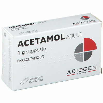 ACETAMOL*AD 10 supp 1 g