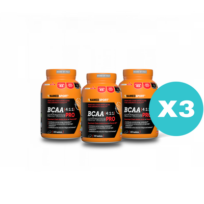 3 Confezioni - BCAA 4.1.1 110 CPR - Named Sport