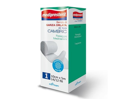 BENDA ORLATA MEDIPRESTERIL CAMBRIC M5X7CM 14/12 FILI