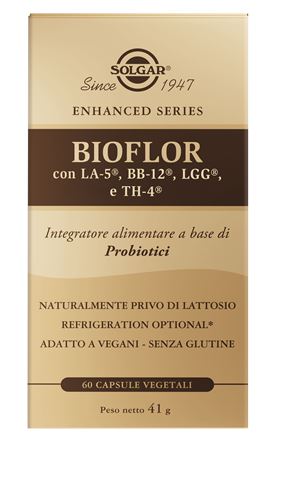 Solgar - Bioflor 60 Capsule Vegetali - Integratore Probiotico per il Benessere dell'Intestino