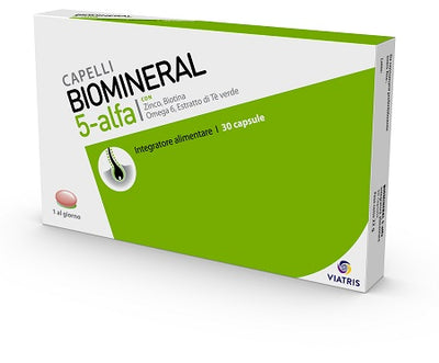 Biomineral 5 Alfa 30 capsule integratore per capelli