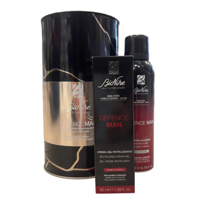 Bionike Defence Man Cofanetto con Schiuma da Barba 200ml + Crema Gel 50ml