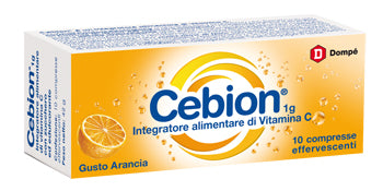 Cebion Effervescenti Vitamina C Arancia 10 Compresse - Cebion Effervescenti Vitamina C Arancia 10 Compresse