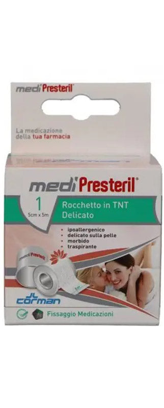 Medipresteril Cerotto Tessuto Non Tessuto Rocchetto 5cmx5m