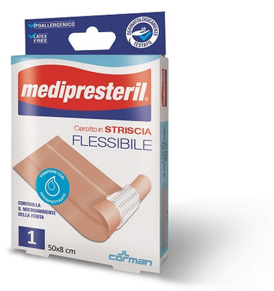 CEROTTO IN STRISCIA MEDIPRESTERIL FLESSIBILE 50X8CM
